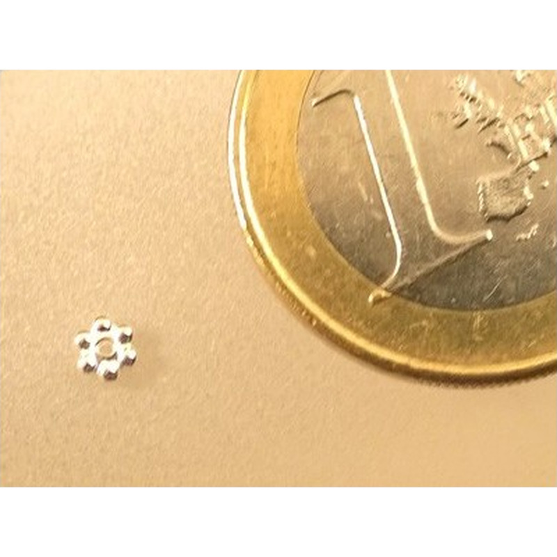 Zwischenteil, Blume 3x1mm, 925 Silber