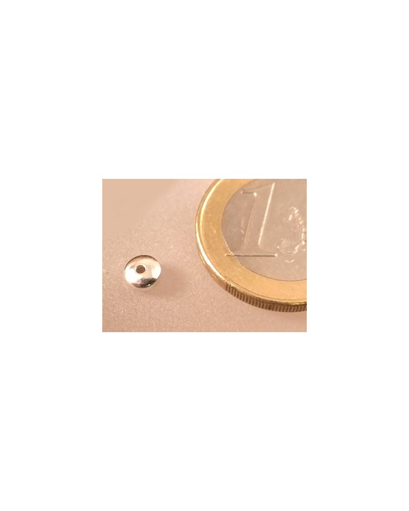 Zwischenteil, Scheibe 5x3mm, 925 Silber