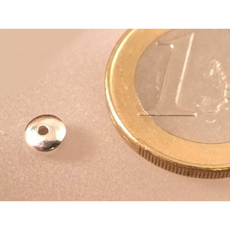 Zwischenteil, Scheibe 5x3mm, 925 Silber