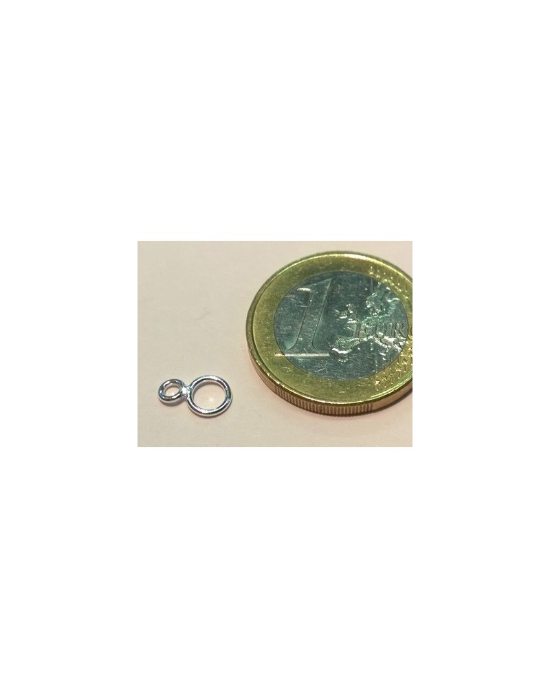 Doppelring 3/5mm, geschlossen, 925 Silber