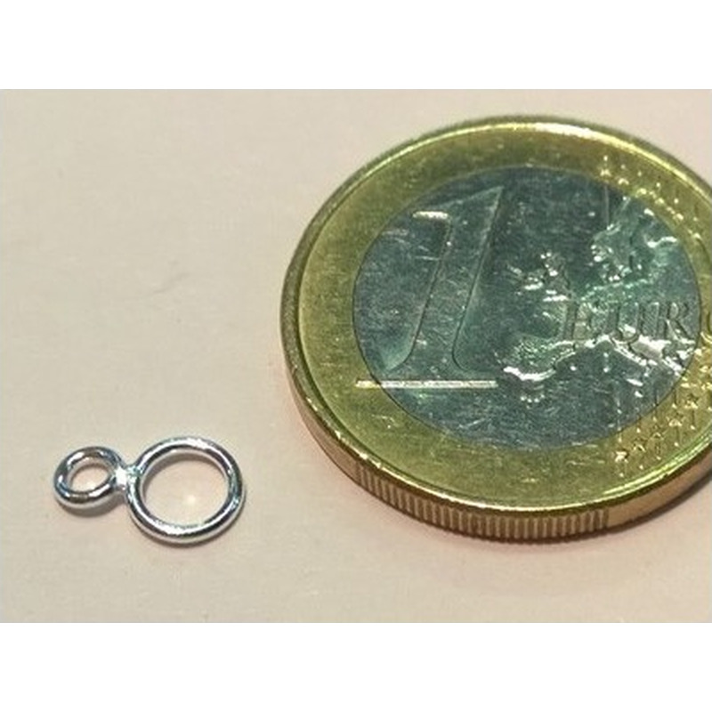 Doppelring 3/5mm, geschlossen, 925 Silber