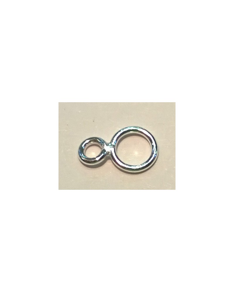 Doppelring 3/5mm, geschlossen, 925 Silber