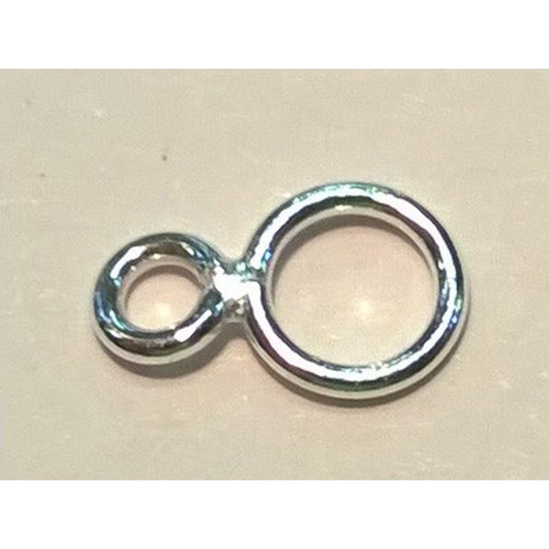 Doppelring 3/5mm, geschlossen, 925 Silber