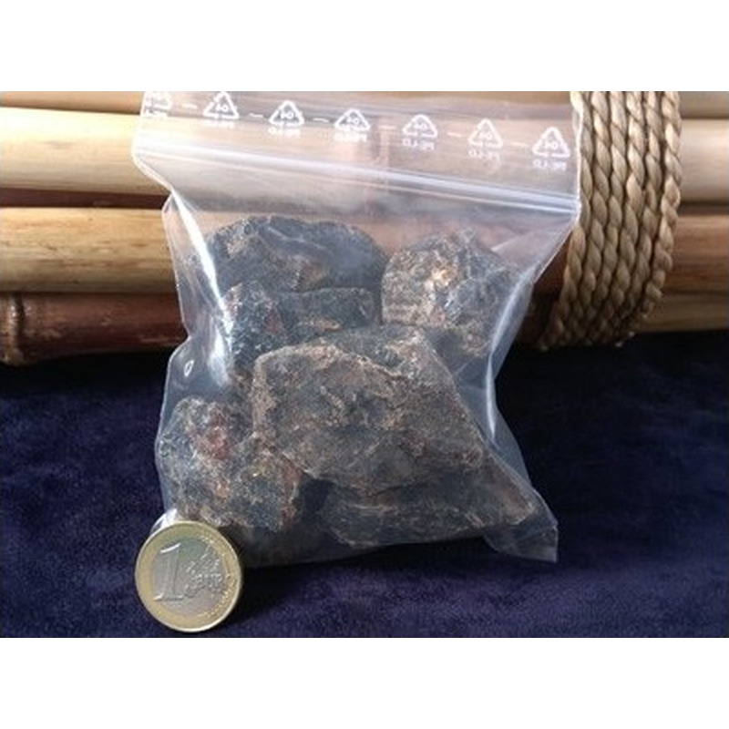 blauer Bernstein roh (100gr.)