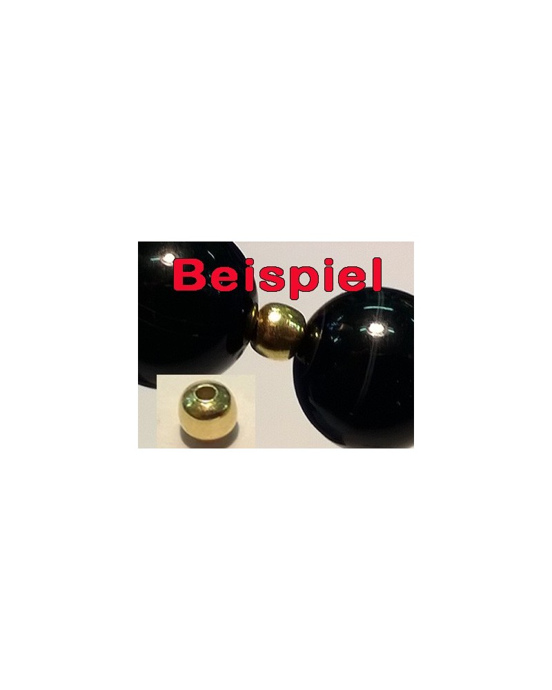 Zwischenteil, Kugel 3.2mm, 925 Silber vergoldet
