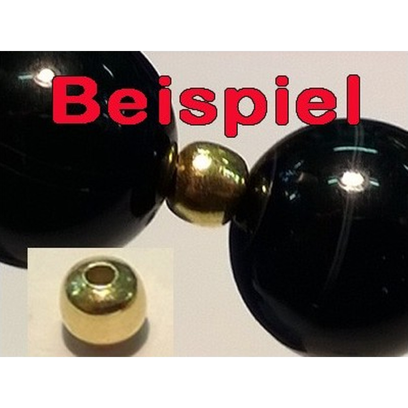 Zwischenteil, Kugel 3.2mm, 925 Silber vergoldet