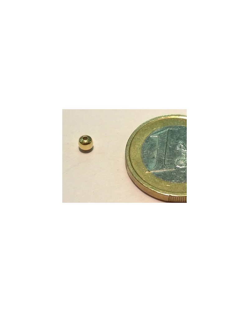 Zwischenteil, Kugel 4.5mm, 925 Silber vergoldet