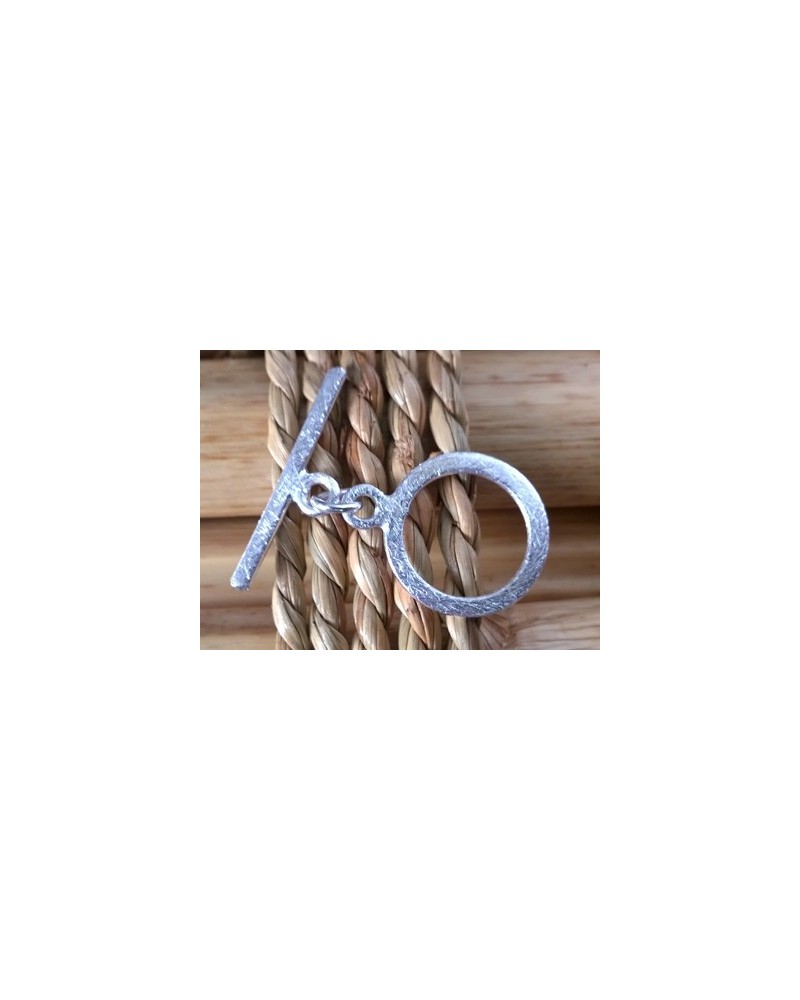 Knebelschliesse 16mm Metall-Silberfarbe