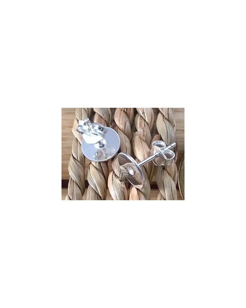 2 Stk. Ohrstecker 8mm, 925 Silber