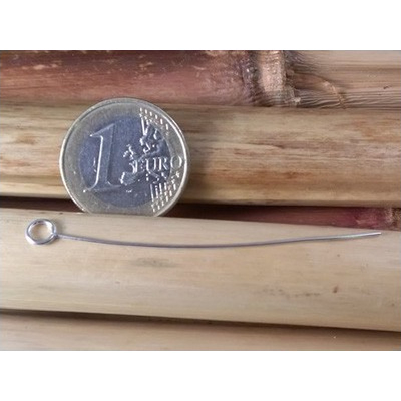 Nietstift mit Auge 0,6x60mm, 925 Silber