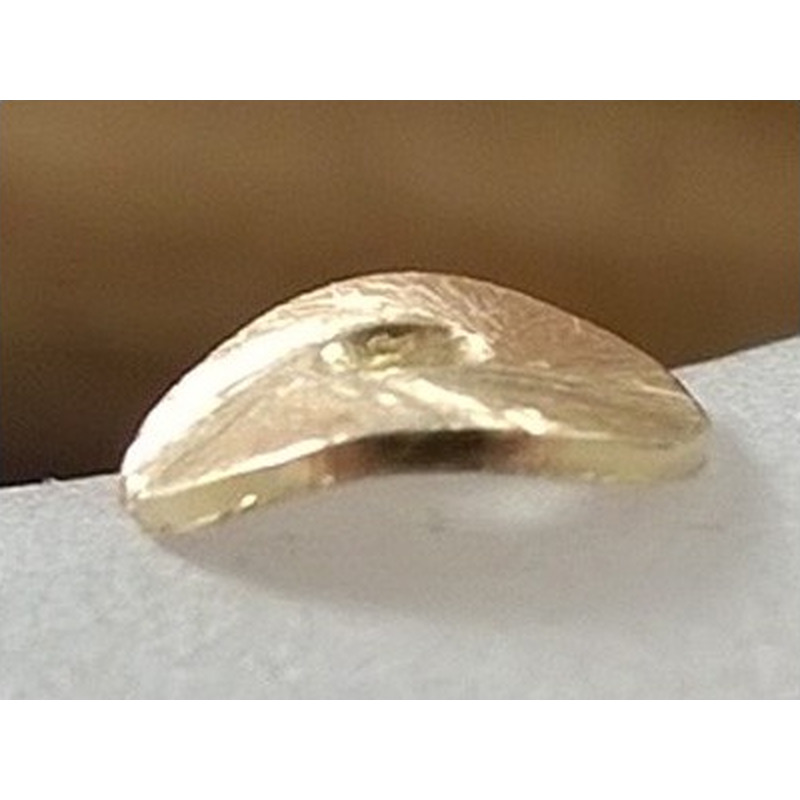 Zwischenteil, Scheibe Wave 8mm, Metall vergoldet