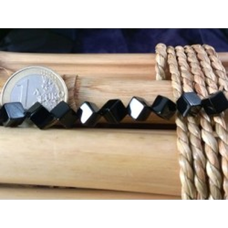 Onyxkette Quader 6mm 2