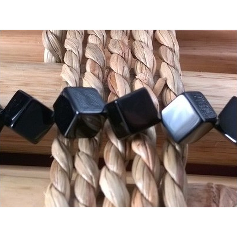 Onyxkette Quader 6mm