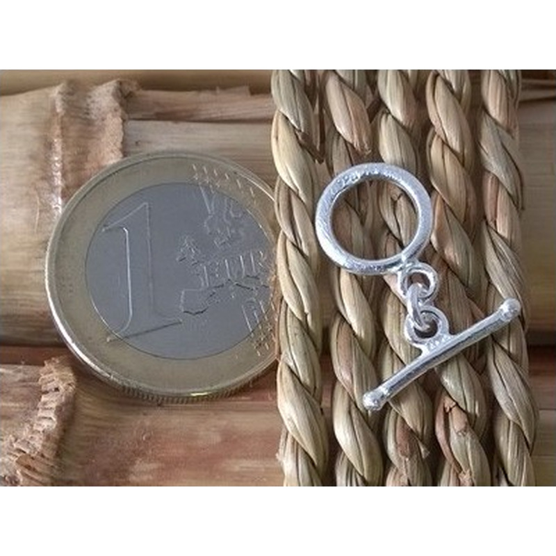 Knebelschliesse 10mm, 925 Silber