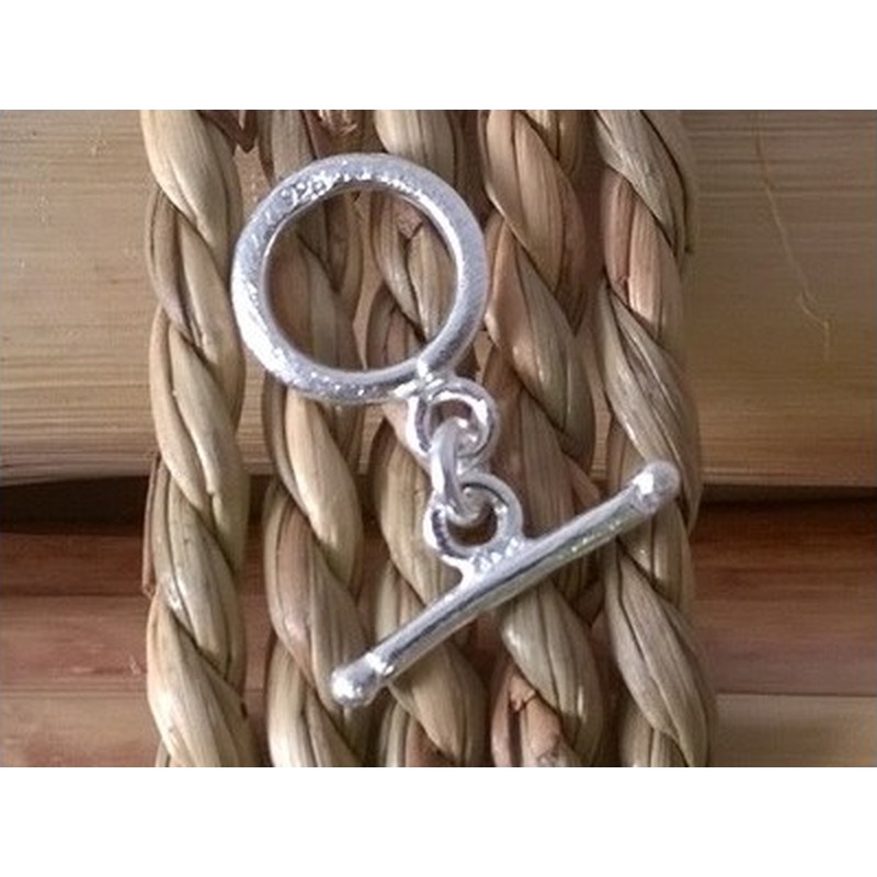 Knebelschliesse 10mm, 925 Silber