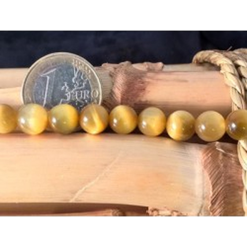 Tigeraugekette gelb 8mm 2