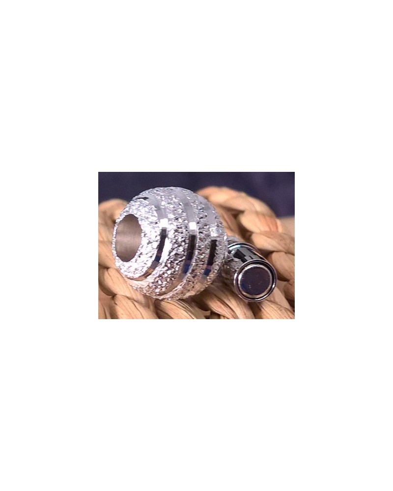 Magnetschliesse 10mm rhodiniert, diamantiert