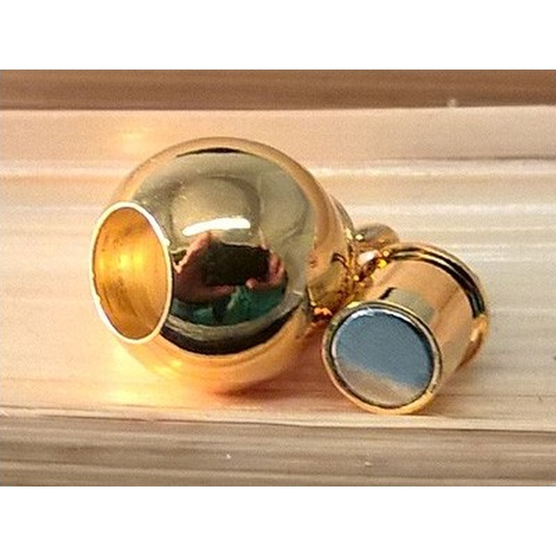 Magnetschliesse 8mm vergoldet