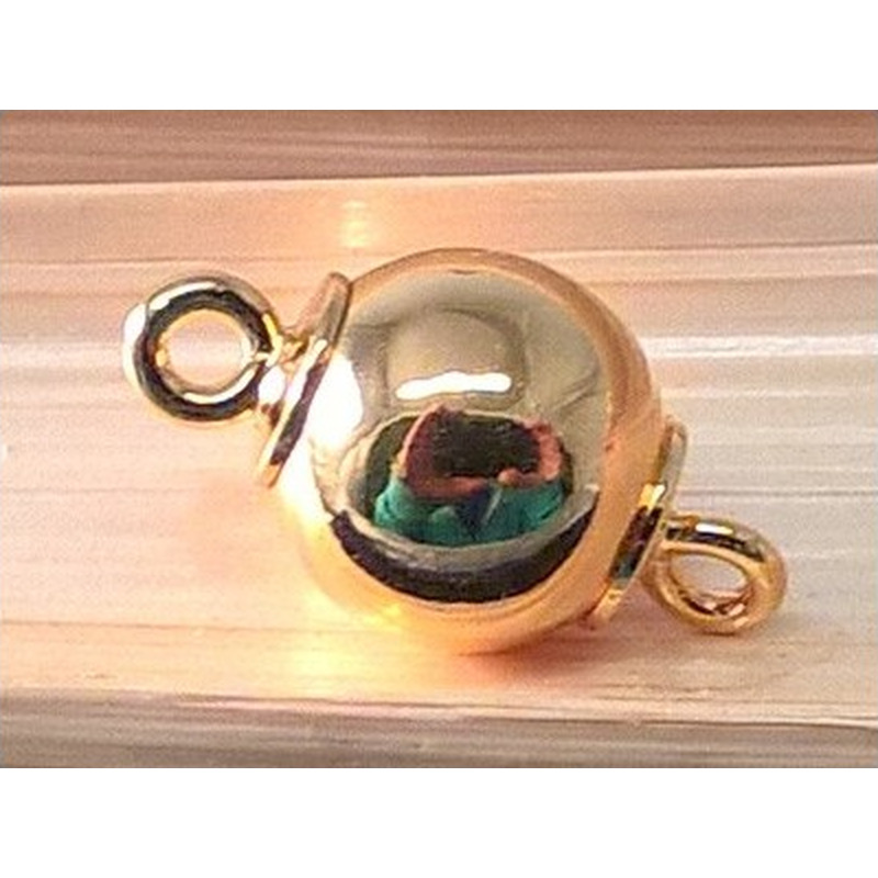 Magnetschliesse 8mm vergoldet