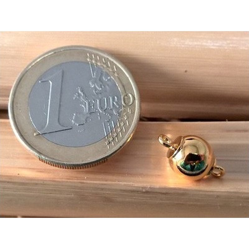 Magnetschliesse 8mm vergoldet
