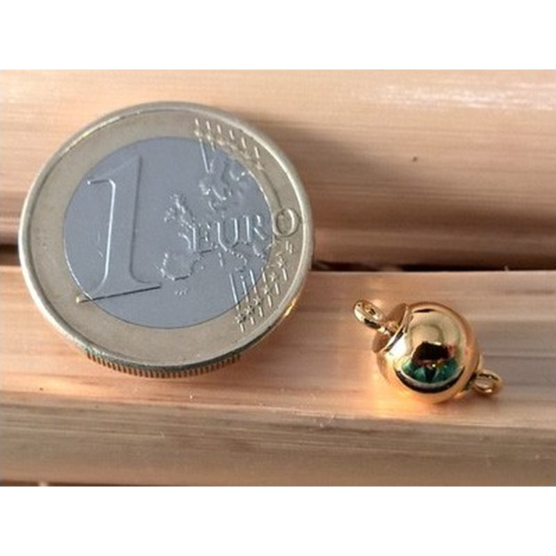 Magnetschliesse 8mm vergoldet