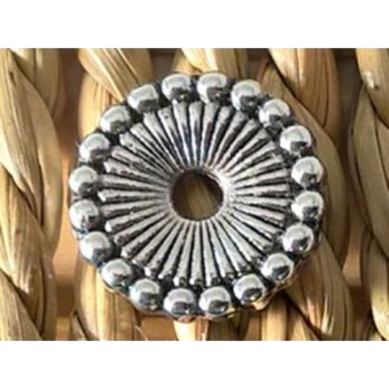 Zwischenteil, Scheibe 12x2mm, Metall silberfarben