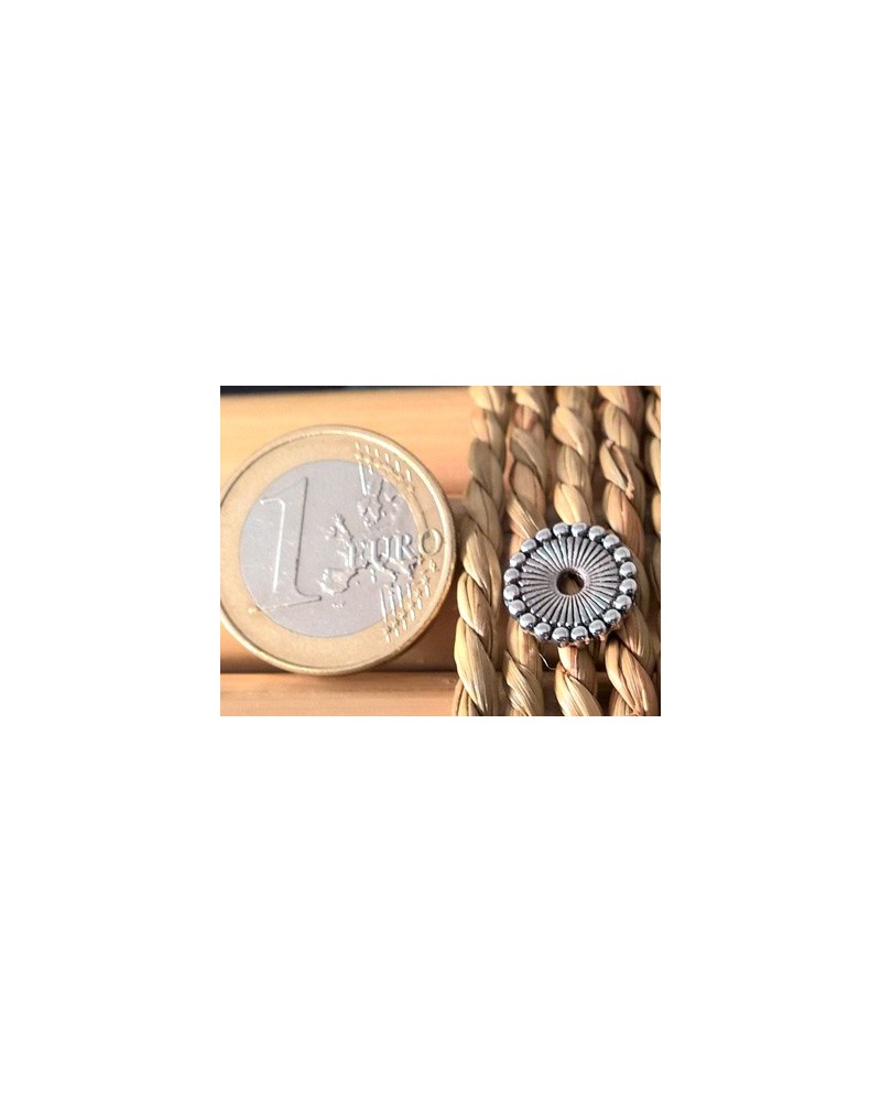 Zwischenteil, Scheibe 12x2mm, Metall silberfarben