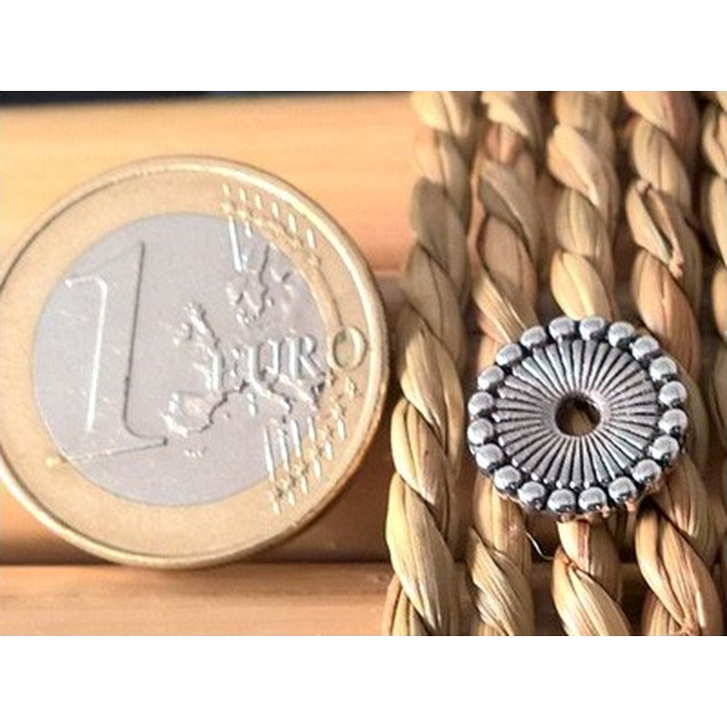 Zwischenteil, Scheibe 12x2mm, Metall silberfarben
