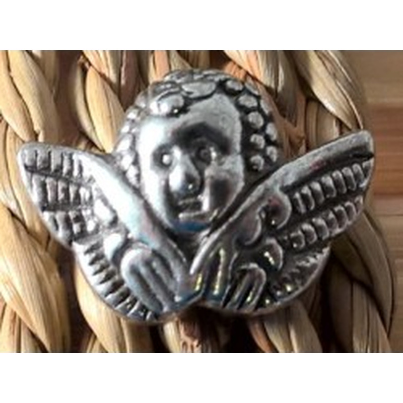 Zwischenteil, Engerl 19mm, Metall silberfarben
