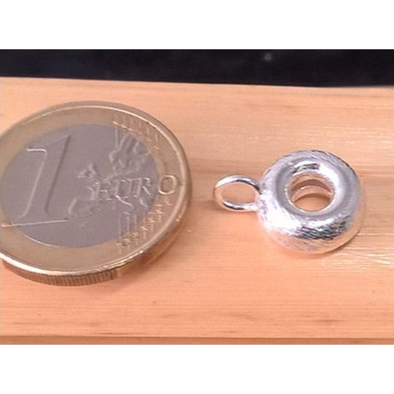 Zwischenteil, Doppelring 11/6mm, 925 Silber