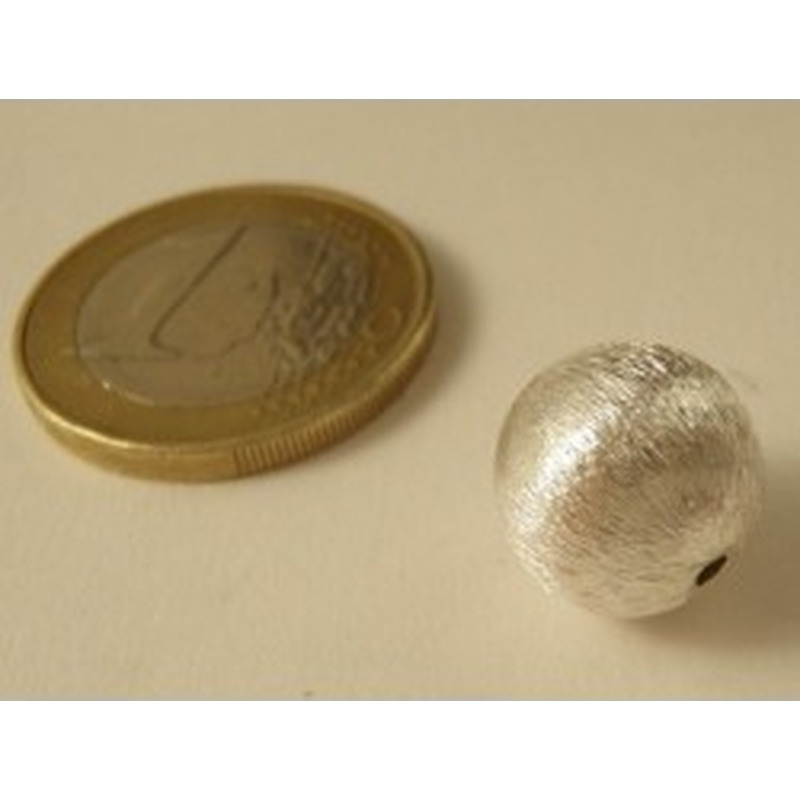 Zwischenteil, Kugel 10mm, "Neusilber" 2