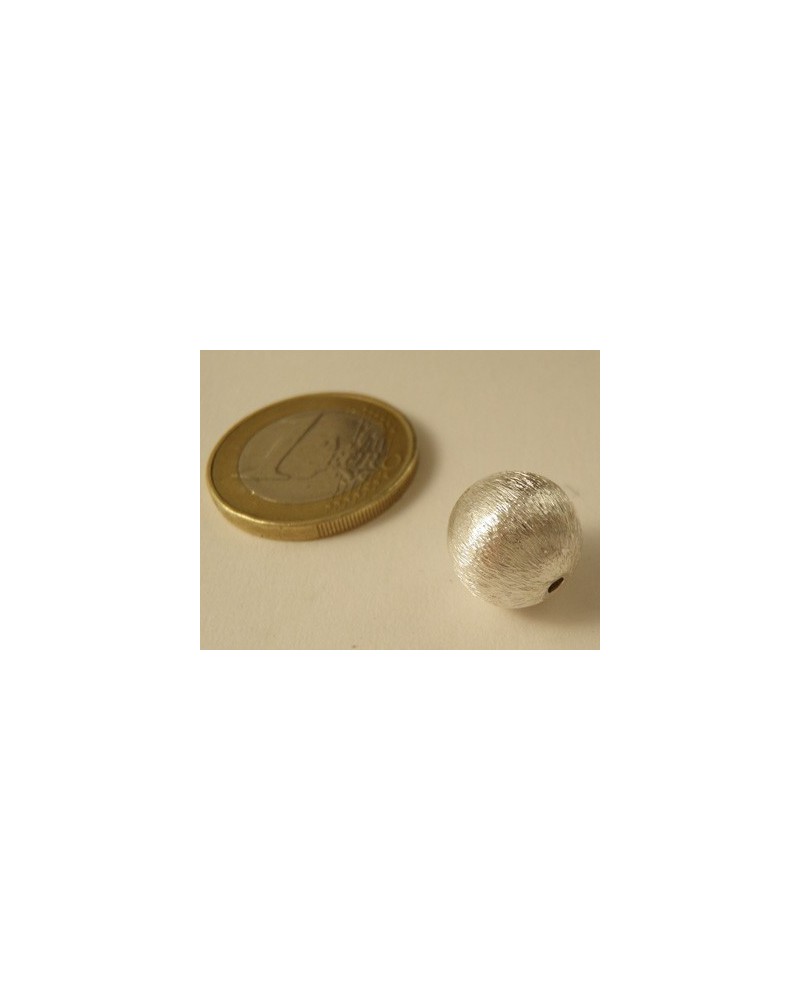 Zwischenteil, Kugel 10mm, "Neusilber"