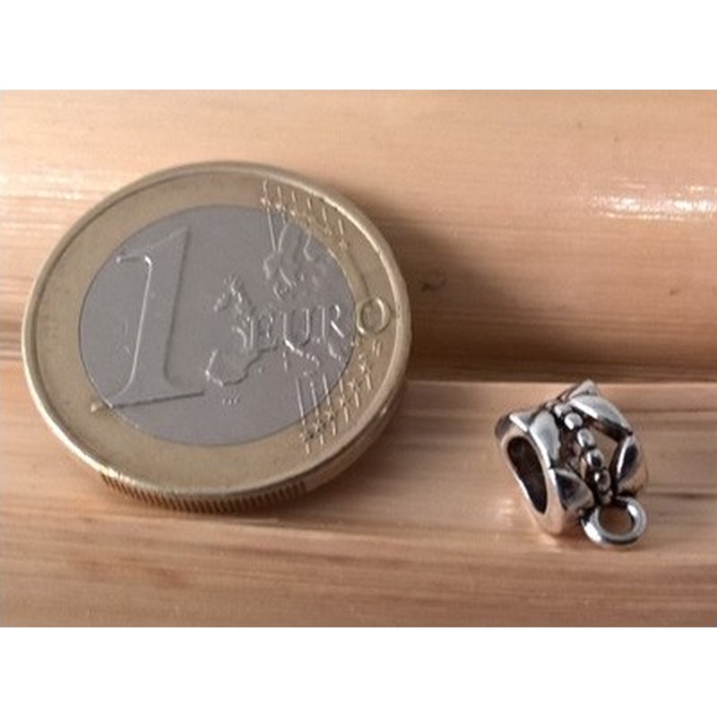 Zwischenteil, Doppelring 7x6mm, Metall Antik