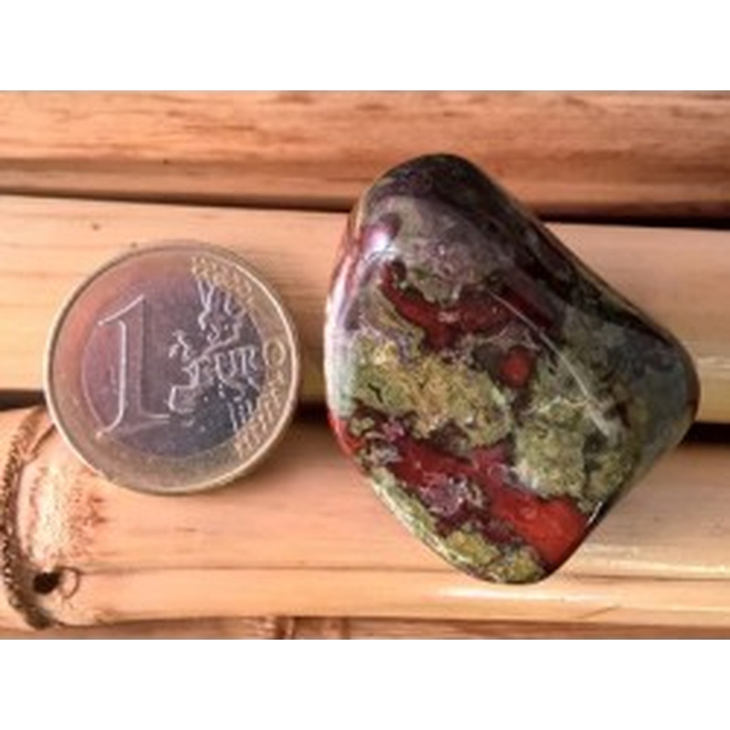 Epidot Jaspis - Drachenblut Handschmeichler 2