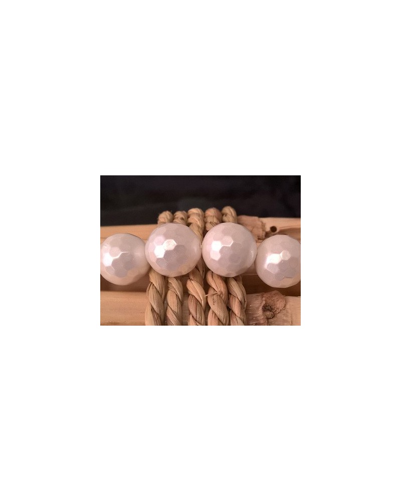 Muschelkernperle Shellperle 12mm facettiert