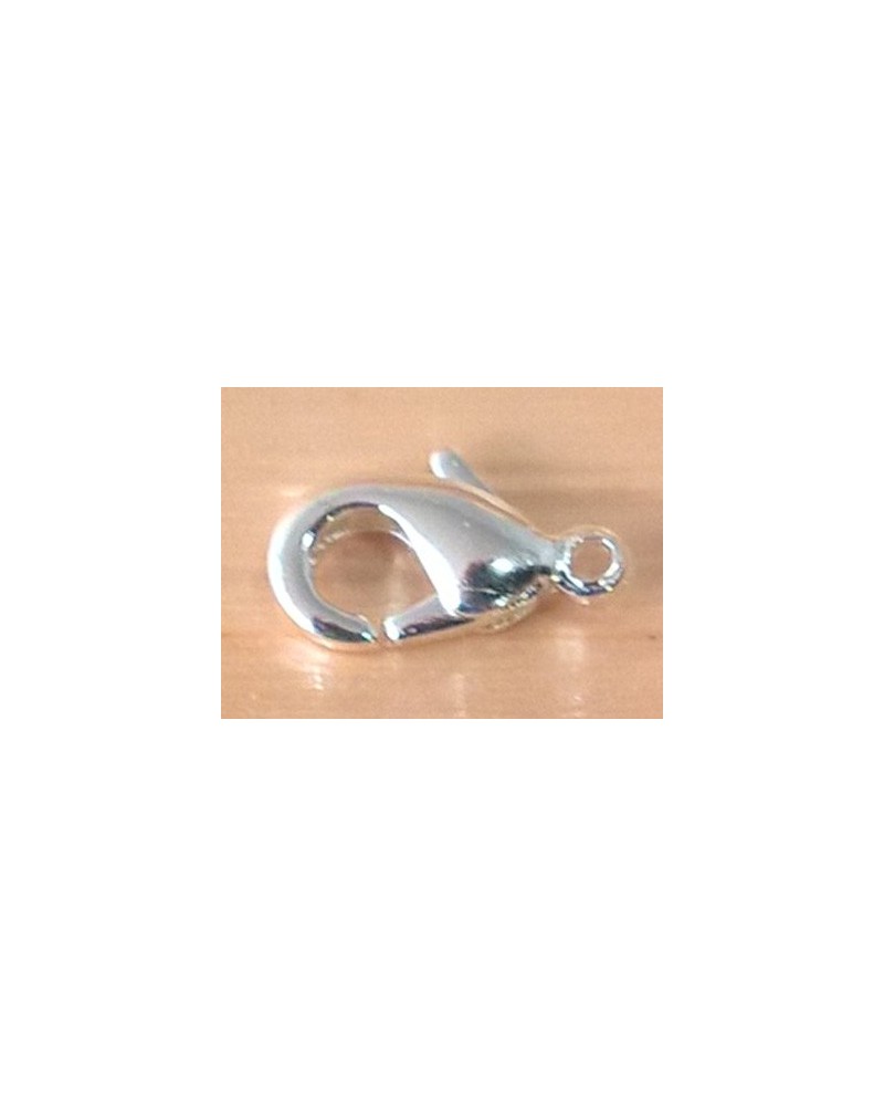 Karabiner 10mm Messing versilbert