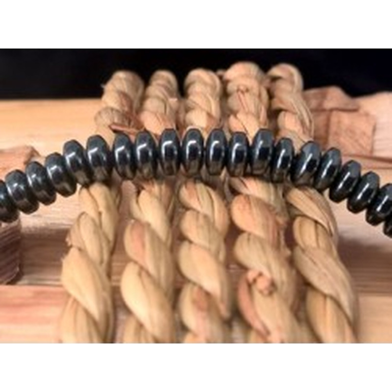 Blutsteinkette (Hämatit) 4x1mm