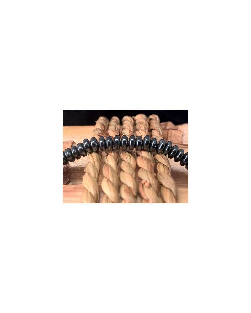 Blutsteinkette (Hämatit) 4x1mm