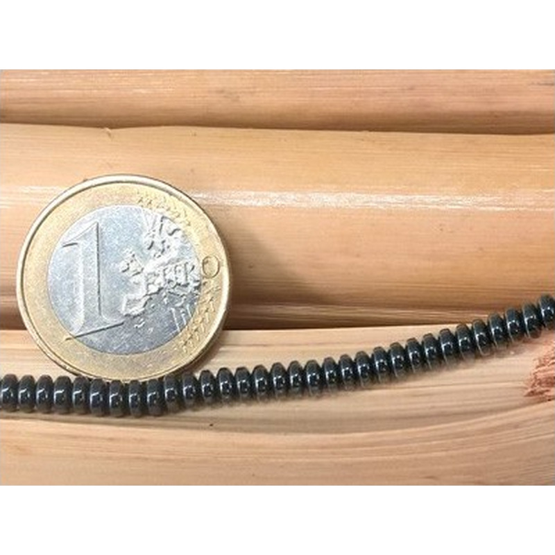 Blutsteinkette (Hämatit) 4x1mm
