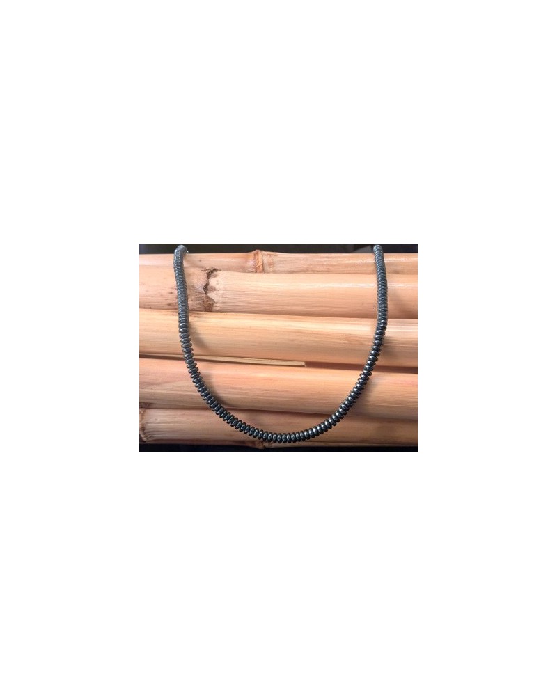 Blutsteinkette (Hämatit) 4x1mm