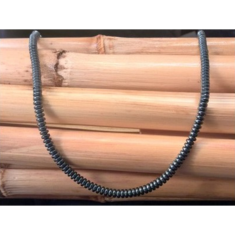 Blutsteinkette (Hämatit) 4x1mm