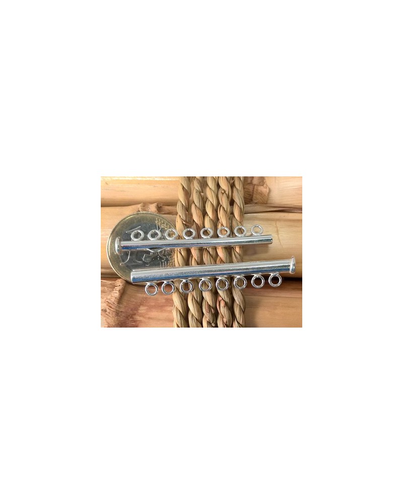 Schliesse 8-reihig, 925 Silber