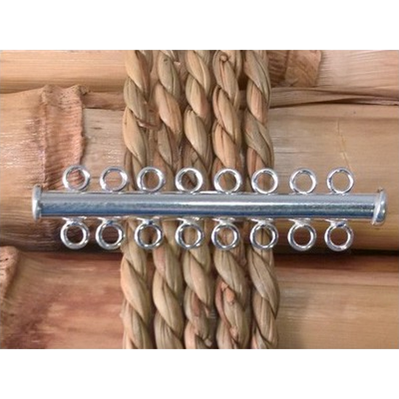 Schliesse 8-reihig, 925 Silber