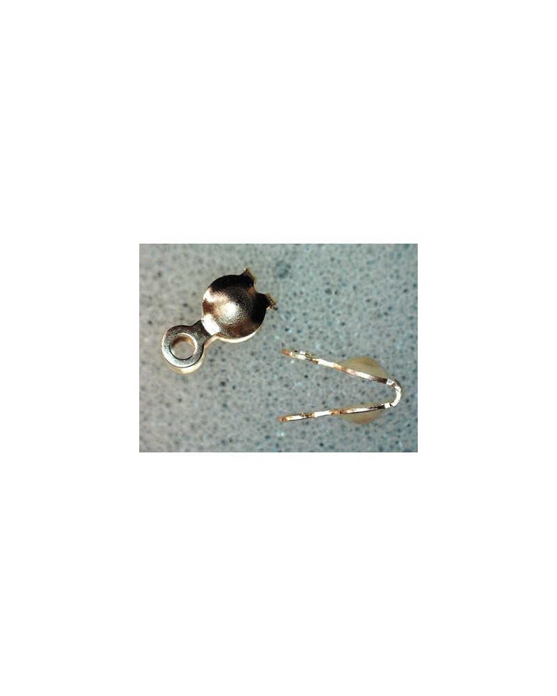 Kalotte 3mm geschlossen (2 Stk), Goldfilled