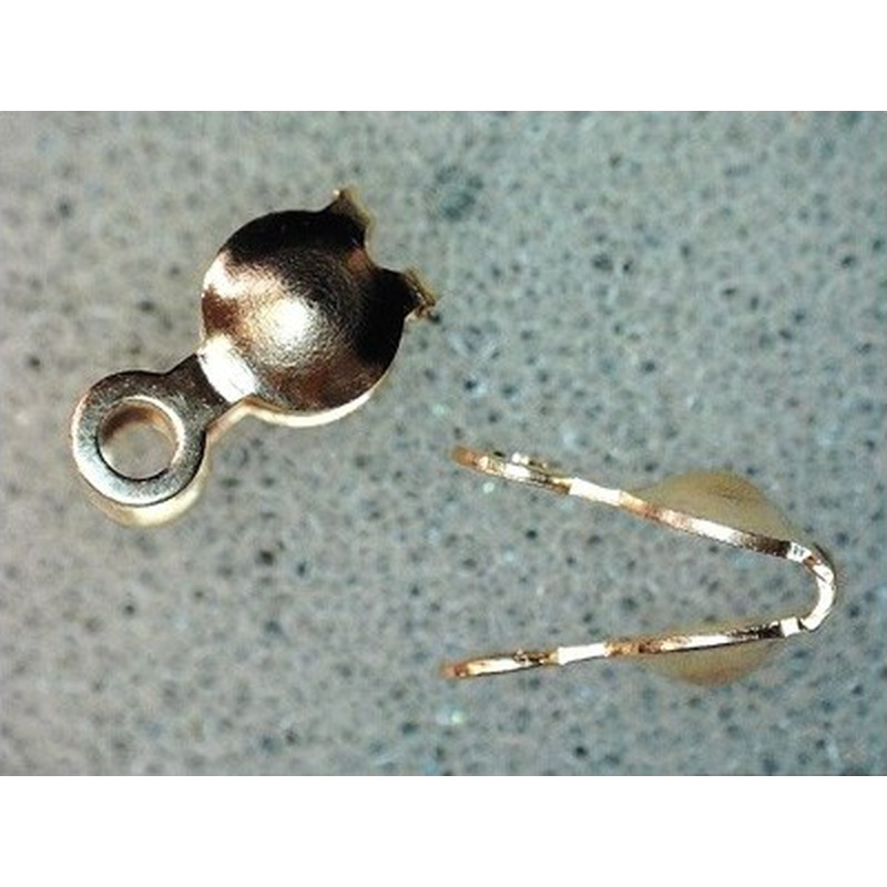 Kalotte 3mm geschlossen (2 Stk), Goldfilled