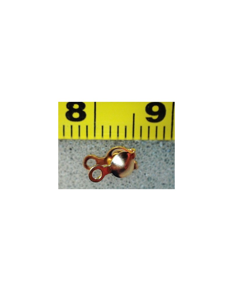 Kalotte 3mm geschlossen (2 Stk), Goldfilled