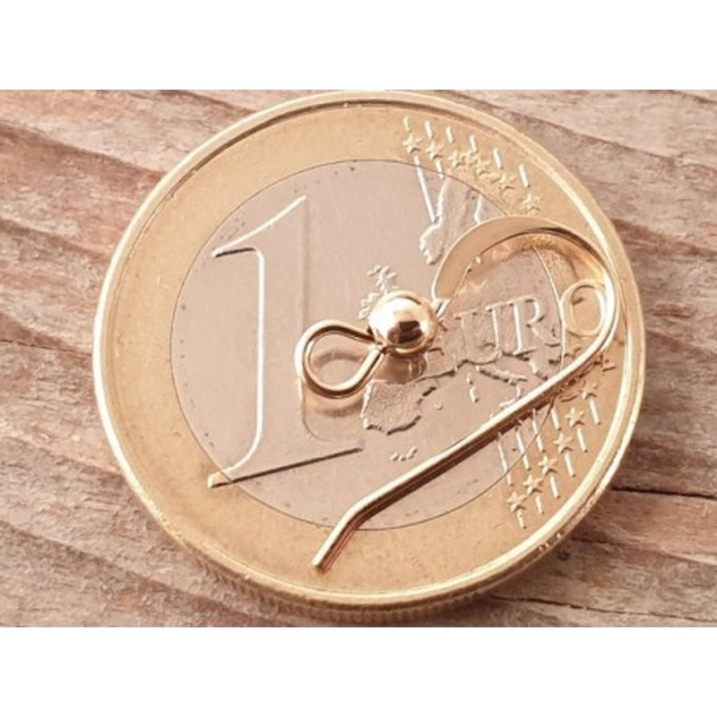 2 Stk. Ohrhaken 14mm, Goldfilled
