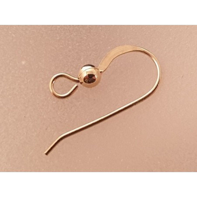 2 Stk. Ohrhaken 14mm, Goldfilled