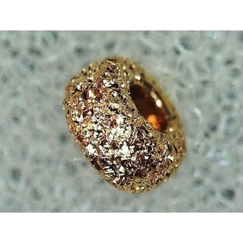 Zwischenteil, Scheibe Stardust 3mm Goldfilled