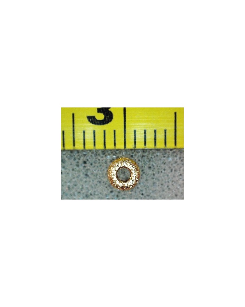 Zwischenteil, Scheibe Stardust 3mm Goldfilled